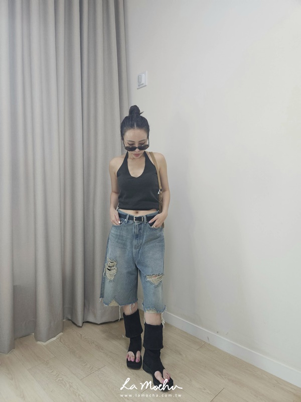 掛脖微羊毛美背背心